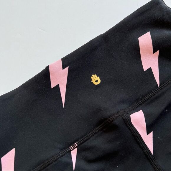 NWT Spiritual Gangster Essential High Waist Lightning Bolt Print Leggings XS - Picture 4 of 5